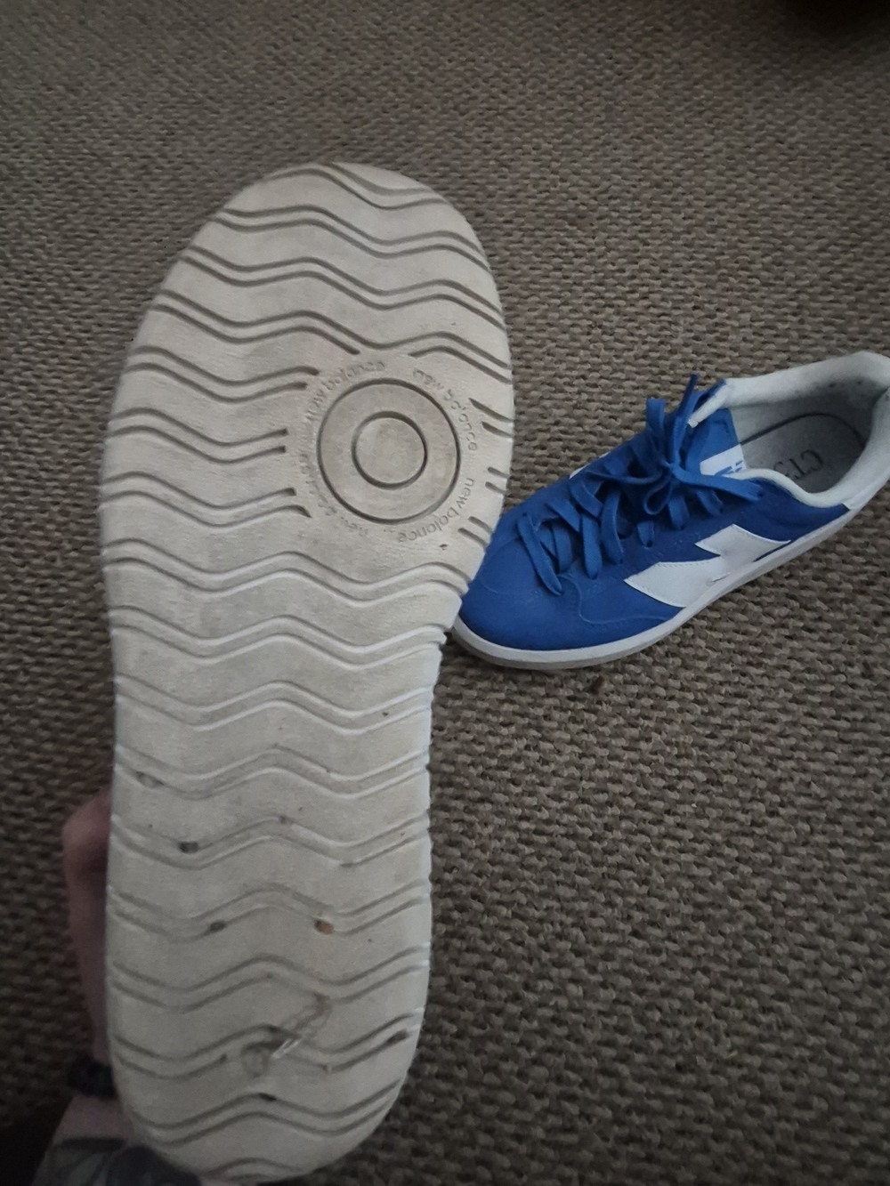 New Balance CT302 Blue and White Low-Top Sneakers - Picture 4 of 4